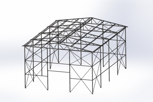 钢结构厂房15x20x9m钢结构缩略图
